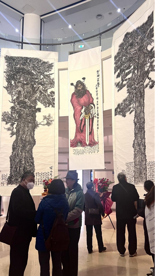 世界最大!著名画家曹连兴巨幅宣纸松柏画作将在烟台诞生797