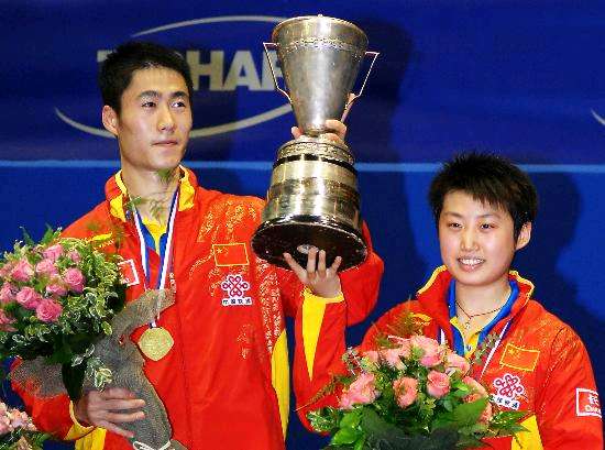 世乒赛混双王励勤/郭跃卫冕郭跃夺得世乒赛女单冠军世乒赛男双马琳