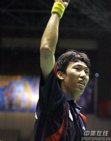图文-中国羽球赛林丹首轮爆冷出局朴成焕再度扬威