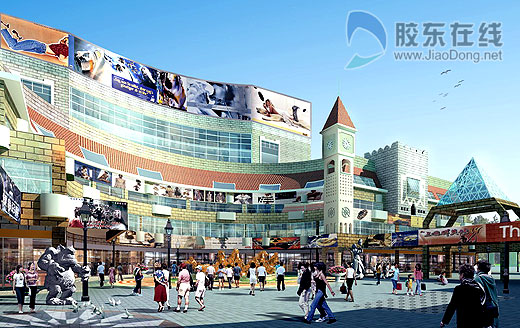 时代广场焕然一新 "大钟楼"身着红外衣(图) 时政 烟台新闻网 胶东在线