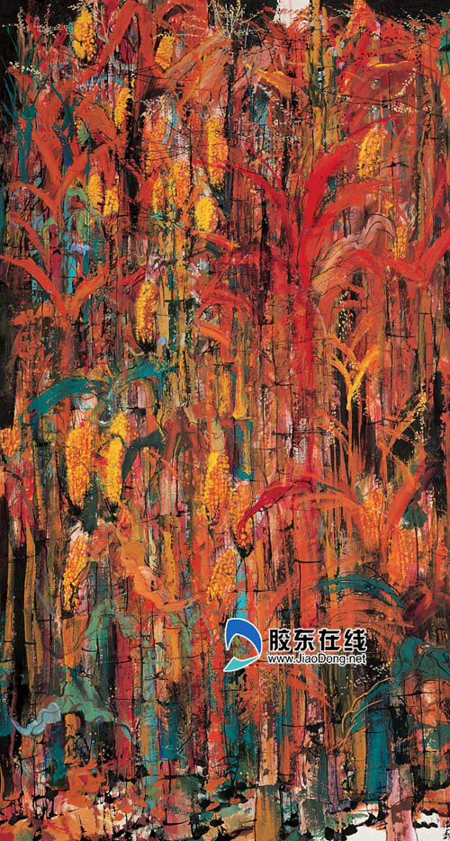 墨彩华宴 张森2008新作展将于29日举行(图) 科教文体 烟台新闻网 胶东