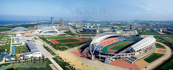 烟台体育公园鸟瞰 图片提供:莱山区宣传部