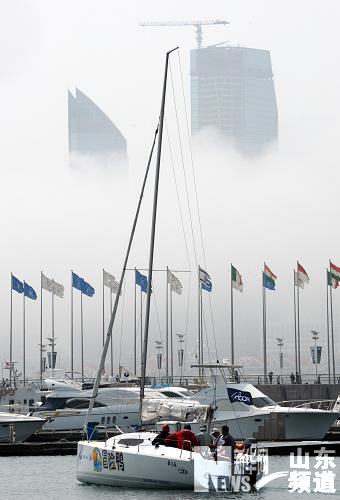 青岛出现海市蜃楼组图