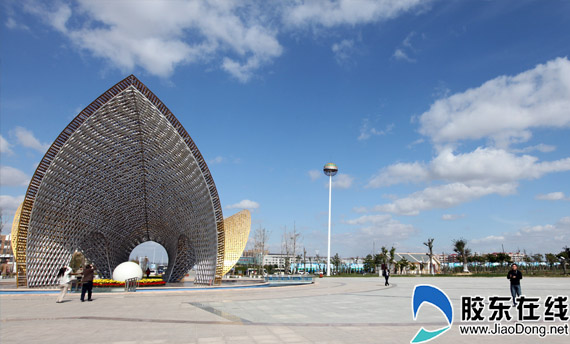 网媒记者参观文登市南海新区