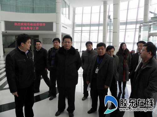 市政法委到福山检查和谐稳定模范城市建设工作