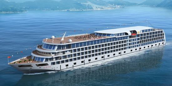 中国造价1.8亿元内河豪华游轮在重庆港开航