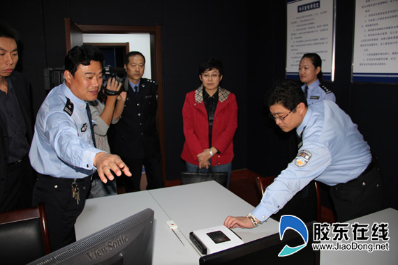省总队督导组到蓬莱交警大队检查指导工作图