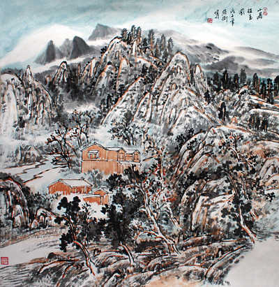 烟台"名人画名山" 走进韩国(组图)