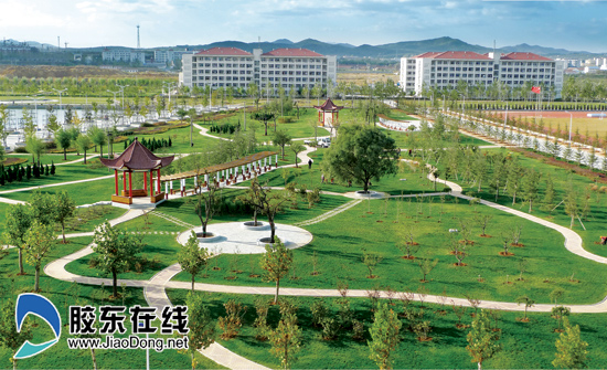 煙臺大學文經學院校園景色