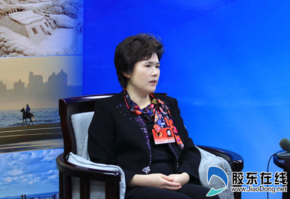 栖霞市委书记李宁做客本网高端访谈.本网记者 李刚 摄