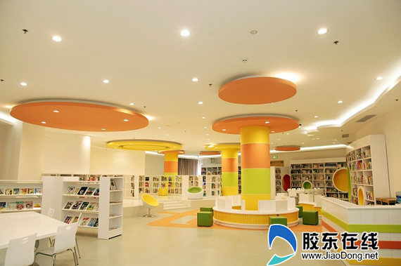 莱山区图书馆开馆试运行(组图)