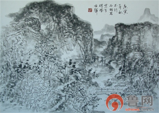 云雾山中听流泉著名山水画家于国辉风采录