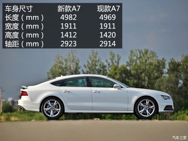 动力细节均有变实拍2015款奥迪a7