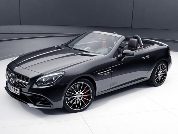 细节有所调整 奔驰slc暗夜套装版官图