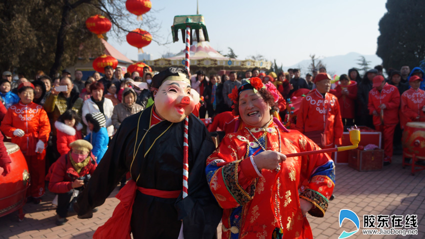 正宗海阳大秧歌来啦!南山公园正月初九年味浓