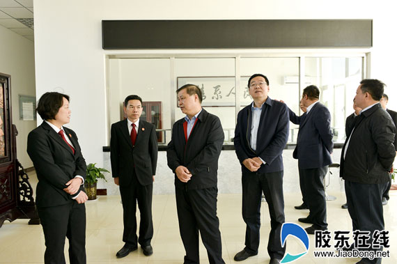 市委政法委书记一行到蓬莱法院视察图