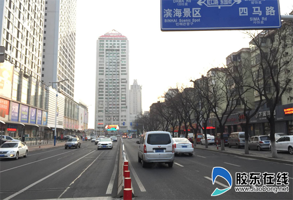 烟台单双号限行第一天 芝罘二马路车辆锐减(图)