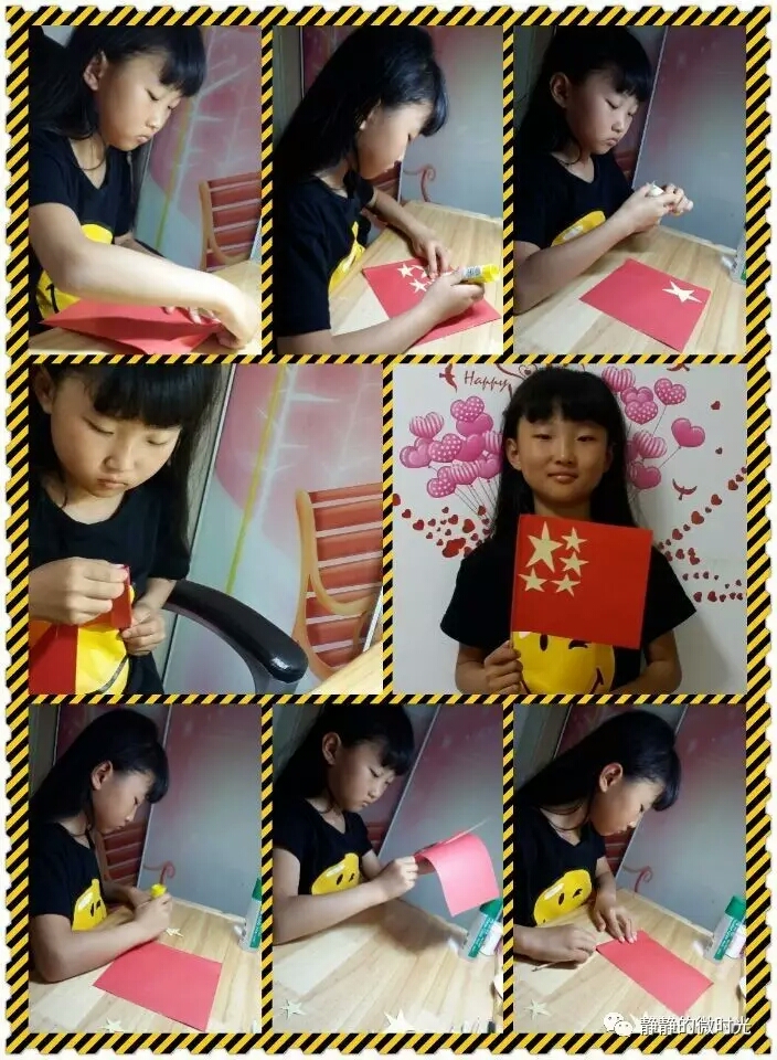 祥发小学举办亲手做国旗实践活动