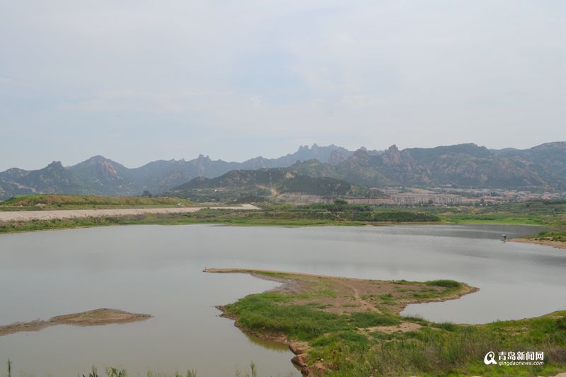 城阳云头崮水库,水位较往年明显偏低.