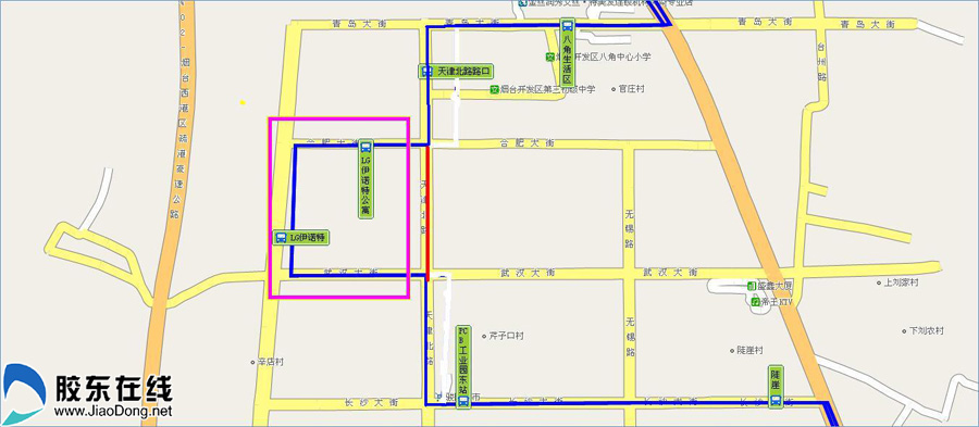 张倩)近日,烟台开发区公交集团发布今冬冰雪天气公交线路绕行路线方案
