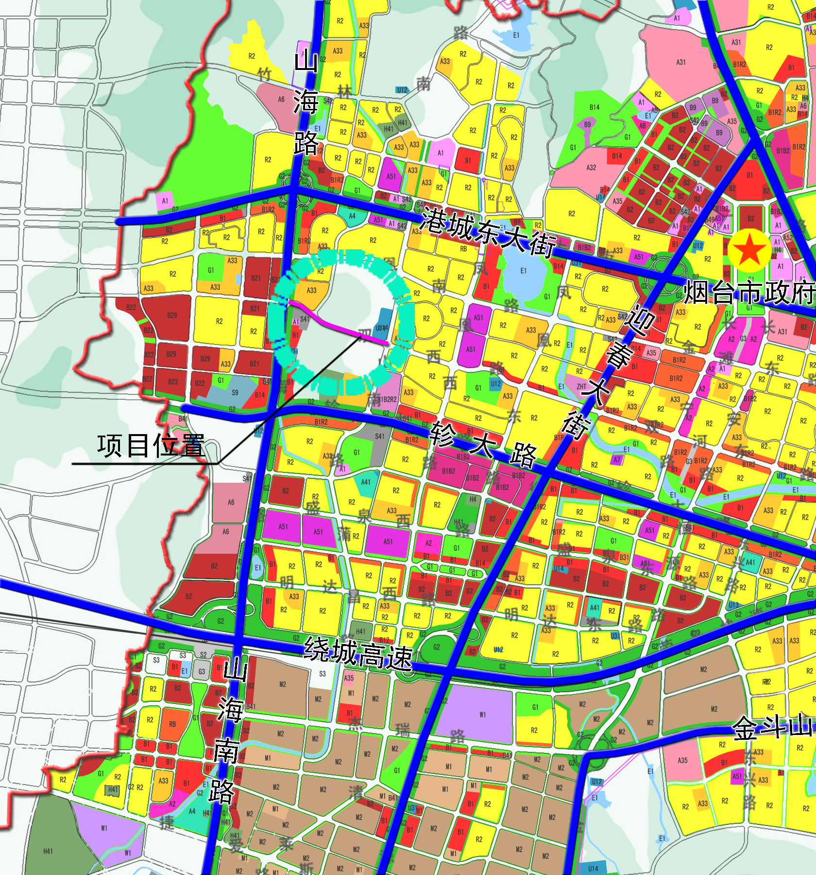 莱山区双河西路(山海南路—虎山南路)选址及道路设计方案批前公示