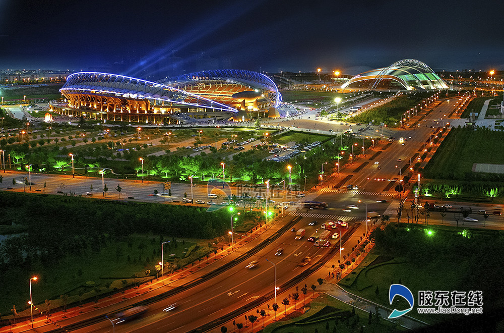 《烟台体育公园之夜》万寿茂 资料 烟台新闻网 胶东在线 国家批准的