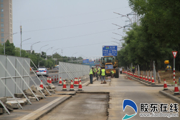 冰轮路只楚路至宫家岛小学路口段工程进展顺利