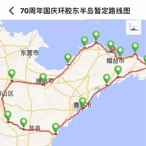 献礼国庆70周年环胶东半岛公益骑行活动招募