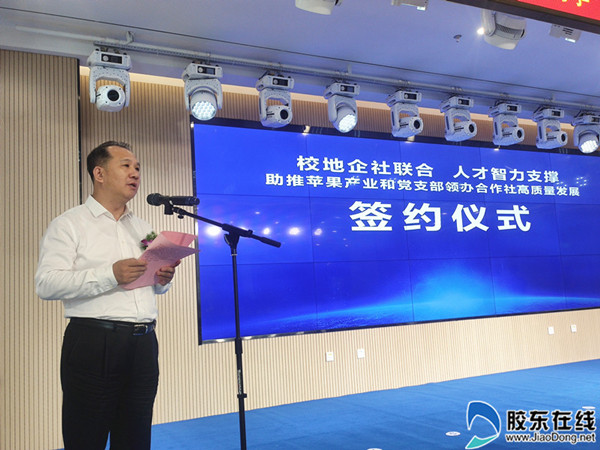 栖霞市委副书记,市长朱涛致辞