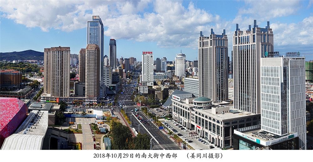 胶东在线 新闻中心 烟台一等奖作品:《南大街,2018年10月29日》