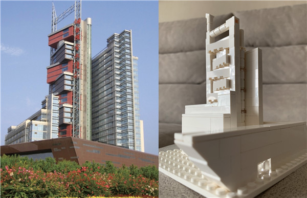 烟台初中生搭建起了"广电大厦"