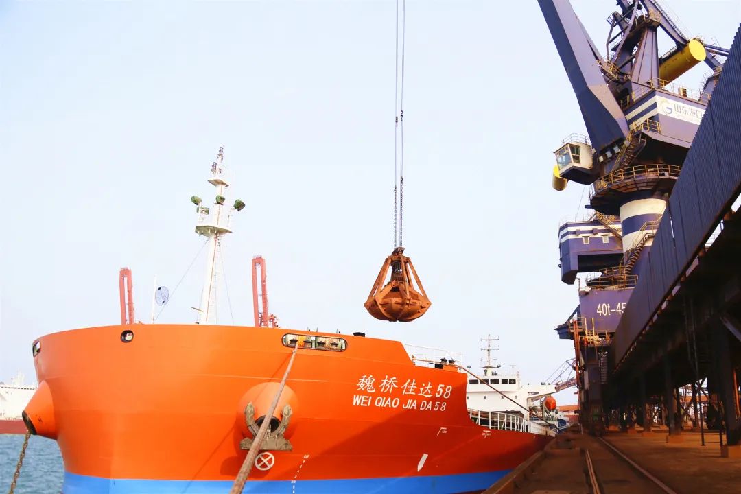 原油码头二期高效推进烟台港西港区迎来首季开门红