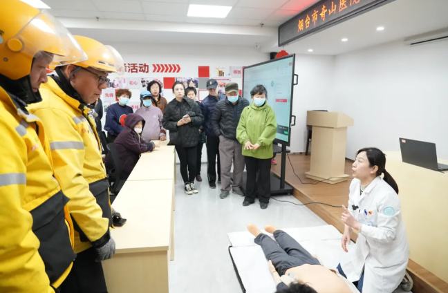 烟台市奇山医院四送四进四提升健康促进活动走进芝罘区东山街道