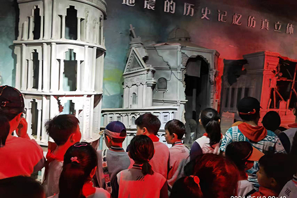 烟台：奇山小学地震馆“感震” 提升防震避险能力