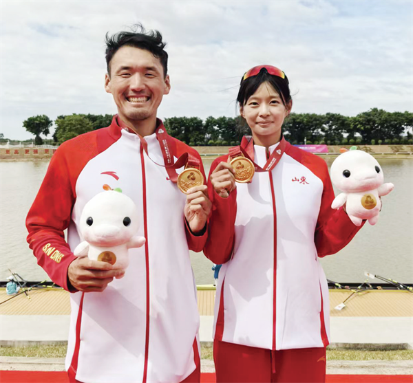 一日揽三金，烟台“水军”11日在十五运会水上项目迎来高光时刻