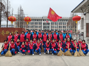 牟平育英中学开展学雷锋志愿实践活动